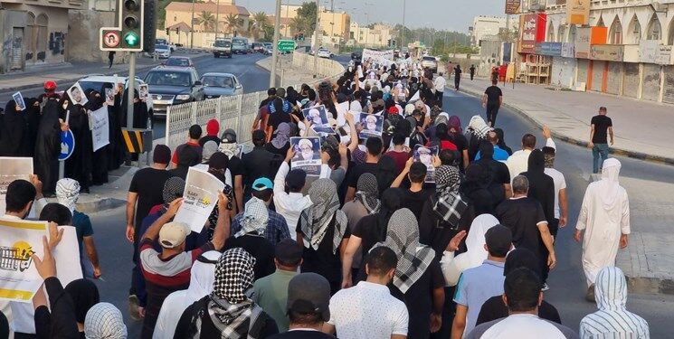 تظاهرات شیعیان بحرین برای آزادی زندانیان سیاسی